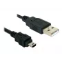 Cavo USB DeLOCK 82252 USB 2.0 1,5 m USB A Mini-USB B nero