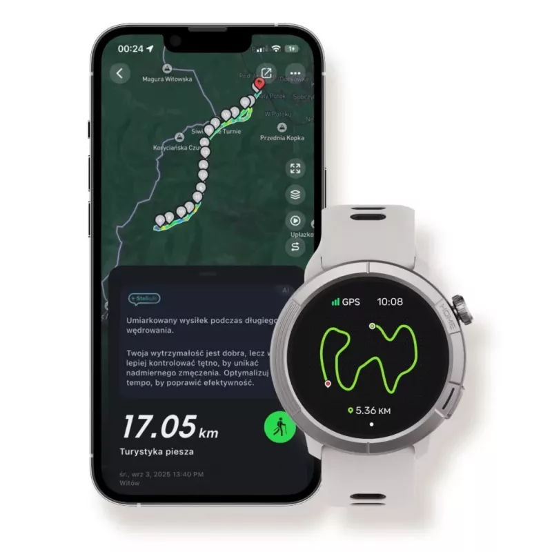 Smartwatch Stelio Activ Pro GPS modello STSWA102TN, cassa in titanio da 46 mm