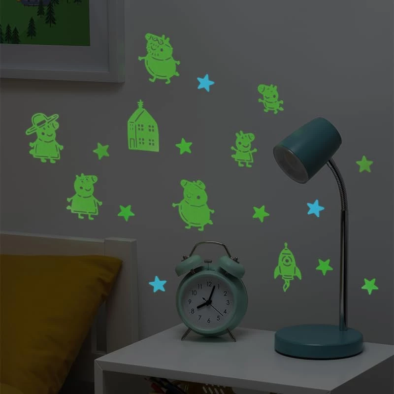 Adesivi da parete Hasbro Peppa Pig PP13870PP Glow in the Dark Stars