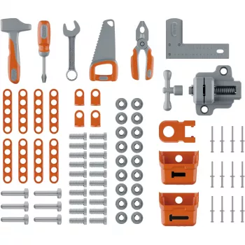 Banco da lavoro giocattolo per bambini SMOBY Black & Decker modello 2025 con attrezzi e accessori