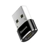 Adattatore convertitore Baseus da connettore maschio USB a connettore femmina Type-C nero