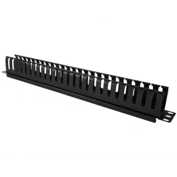 Organizer da parete per cavi Alantec PK008 1U nero metallo/plastica