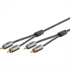 Goobay 65295. Connessione 1: 2 x RCA, connettore 1 sesso: maschio, connessione 2: 2 x RCA, connettore 2 sesso: maschio, materiale del cavo: