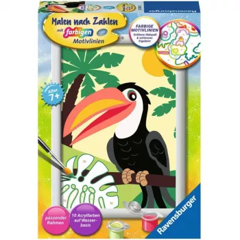 Ravensburger colora per numeri - Tukan im Dschungel