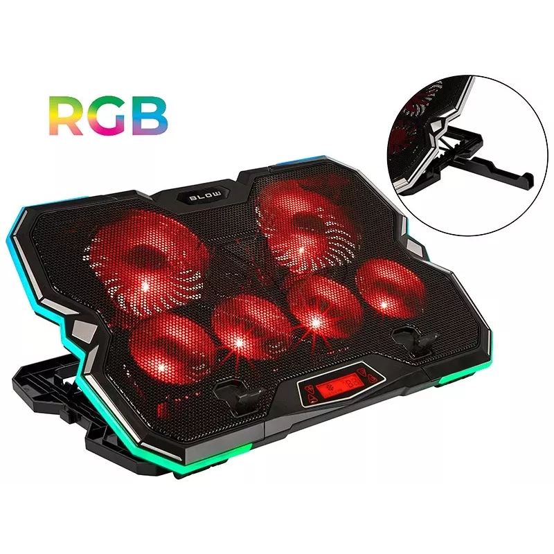 Base di raffreddamento per laptop 6 FAN VORTEX RGB