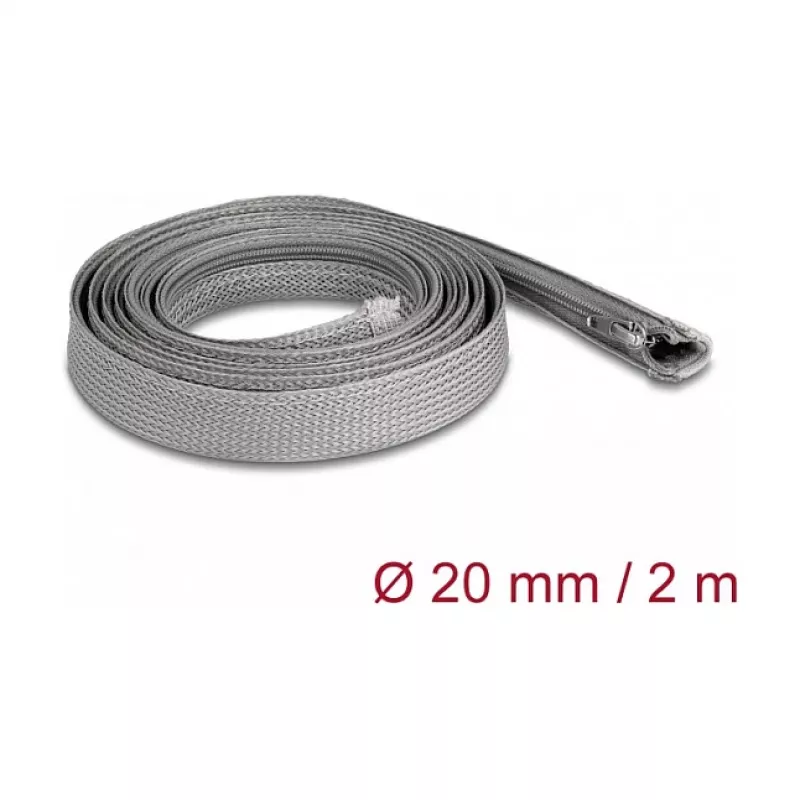 Guaina protettiva per cavi DeLOCK 20830 grigio 1,5 cm