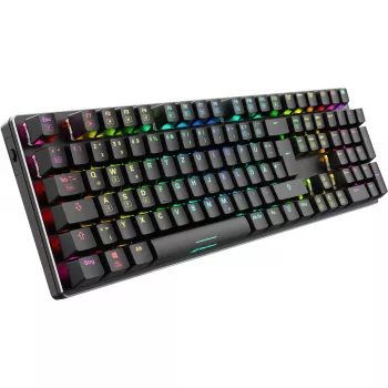 SKILLER SGK36W, Tastiera gaming nero, layout DE, Huano Red