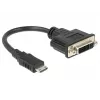 Adattatore per cavo video DeLOCK 65564 0,2 m HDMI tipo C su DVI‑D nero