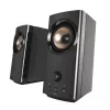 CREATIVE T60 diffusori desktop Hi-Fi compatti 2.0 con dialogo chiaro e surround tramite Sound Blaster SmartComms Kit, connessioni audio USB-C, microfono e cuffie B