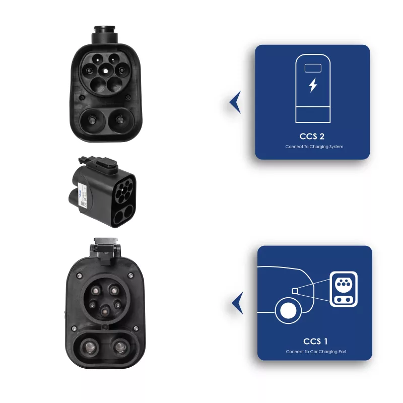 Akyga AK-SC-E19 Adattatore di ricarica per auto elettriche CCS2 / CCS1 Compact EU 250A