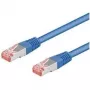 Cavo patch Wentronic Goobay CAT 6, S/FTP (PiMF), blu, 0,5 m - misto rame CCA (95462)