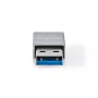 Nedis adattatore USB-A USB 3.2 Gen 1 | connettore maschio USB-A | connettore femmina USB-C™ | 5 Gbps | nichelato | nero | scatola (CCGB60925GY)