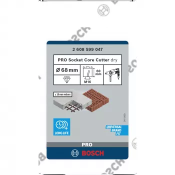 Bosch 2 608 599 047 corona diamantata 1 pezzo