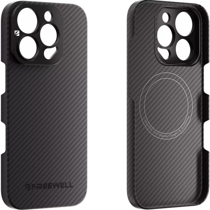 Custodia protettiva Freewell per iPhone 16 Pro Max con supporto obiettivo 17 mm integrato