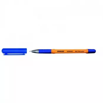 Penna a sfera Stanger 18000300056 0,7 mm punta fine con Softgrip, inchiostro blu