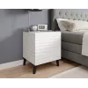 Comodino cama meble NOVA con 1 cassetto 44×40×52 cm, bianco opaco