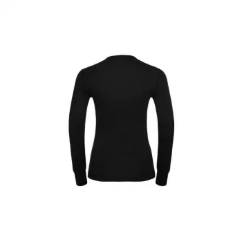 Odlo BL TOP girocollo manica lunga ACTIVE WARM ECO maglietta donna, taglia S, nero