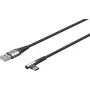 Cavo in tessuto USB-C a USB-A con connettori in metallo (grigio siderale/argento), 2 m
