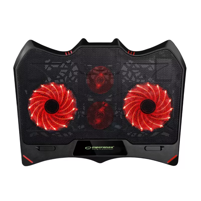 Esperanza EGC102 Buran base di raffreddamento gaming per laptop, 2000 giri/min, nera