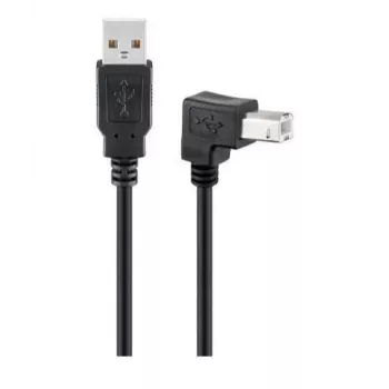Microconnect USBAB2abgewinkelt2 Cavo USB USB 2.0 1,8 m USB A USB B nero