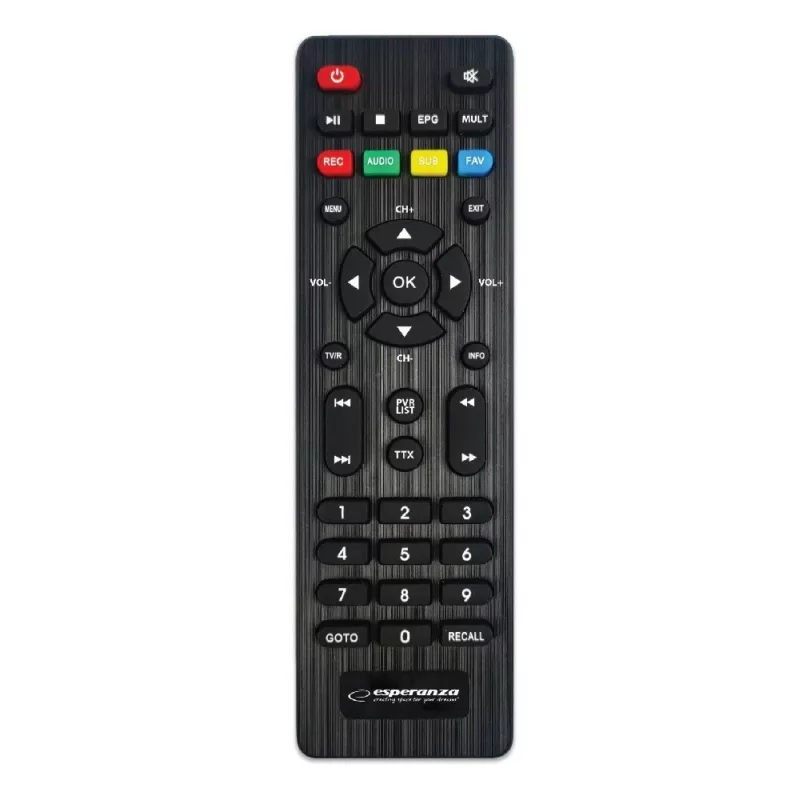 Set-Top-Box ESPERANZA EV106R sintonizzatore via cavo DVB-T2 / DVB-C HEVC H.265, HDMI, USB, PVR, Dolby Digital, 174–790 MHz, nero
