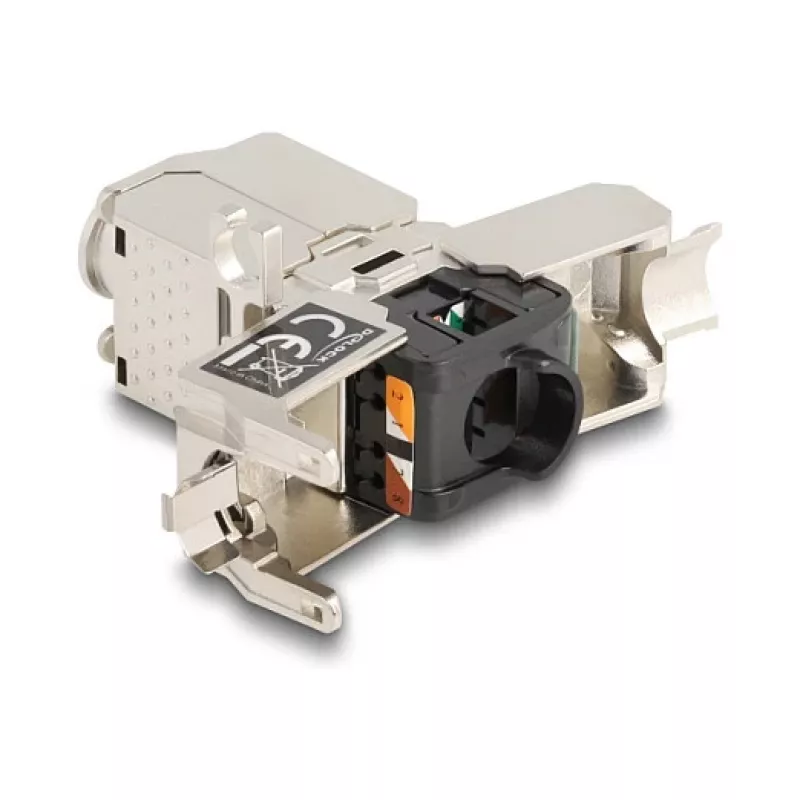 DeLOCK 88198 Connettore per cavo di rete LSA a LSA, Cat.6A STP, senza attrezzi, argento