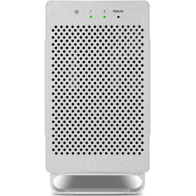 OWC Mercury Elite Pro Dual bianco — box esterno per 2 dischi SATA da 3,5 pollici, RAID 0/1/SPAN, USB Type-B