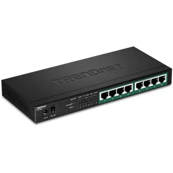 TRENDnet TPE-TG84 - switch - 8 x 10/100/1000 (PoE+) - desktop, montaggio a parete - PoE+ (120 W)
