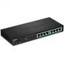 TRENDnet TPE-TG84 - switch - 8 x 10/100/1000 (PoE+) - desktop, montaggio a parete - PoE+ (120 W)