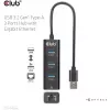 Hub USB CLUB3D USB 3.2 Gen1 Type-A con 3 porte e Gigabit Ethernet