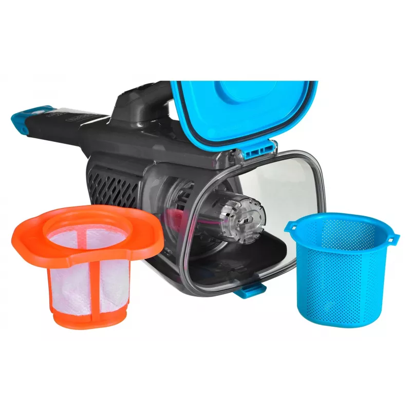 Black & Decker BHHV320J aspirabriciole blu, titanio