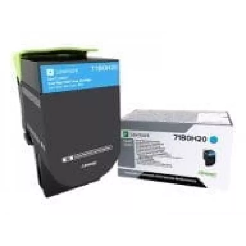Lexmark 71B0H20 cartuccia toner ad alta resa, 3500 pagine, ciano, per CS417dn/CS517de/CX417de/CX517de