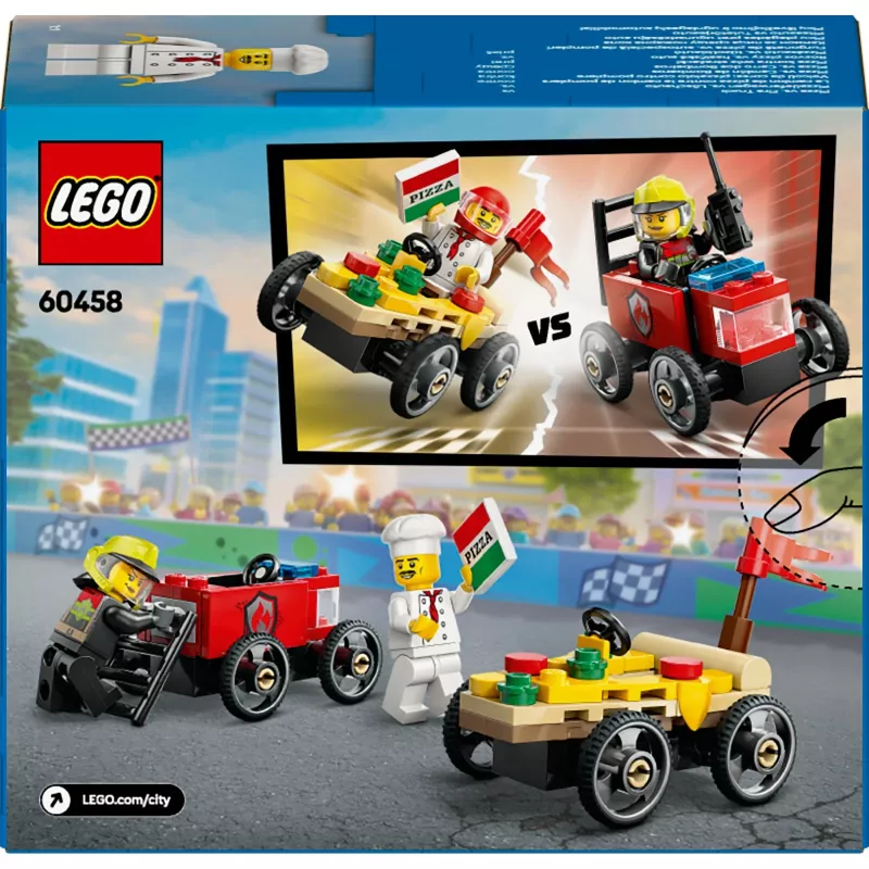 LEGO CITY 60458 Pizza contro camion dei pompieri