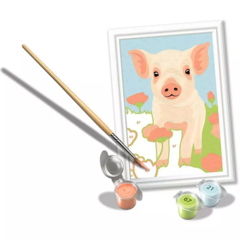 CreArt - maialino domestico carino, pittura