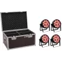 EUROLITE 4C-12 Silent faretto LED slim 4x con custodia da trasporto