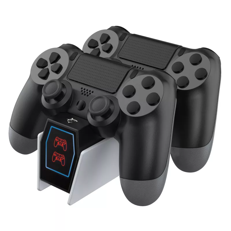 Stazione di ricarica White Shark PS4-0417 Dual-Ladestation per controller PS4