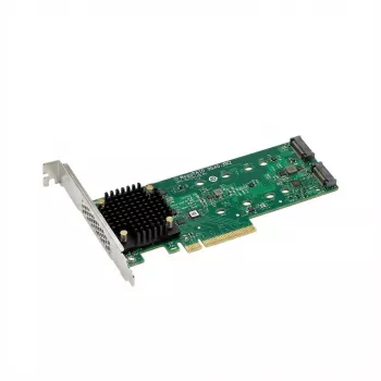 Broadcom MegaRAID 9520-2M2 - controller storage (RAID) - 8 porte/canale - SATA 6Gb/s / PCIe 4.0 x8 (NVMe) - Low-Profile - RAID 0, 1 - PCIe 4.0 x8 (05-50148-03)