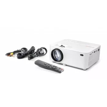 Proiettore standard throw Technaxx TX-113 1800 ANSI Lumen LED 800x480 bianco