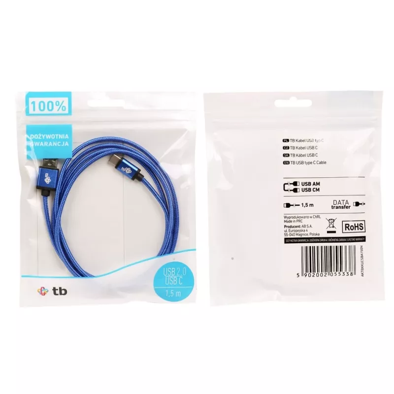 TB Cavo USB - USB-C 1,5 m blu navy (AKTBXKUCSBA150N)
