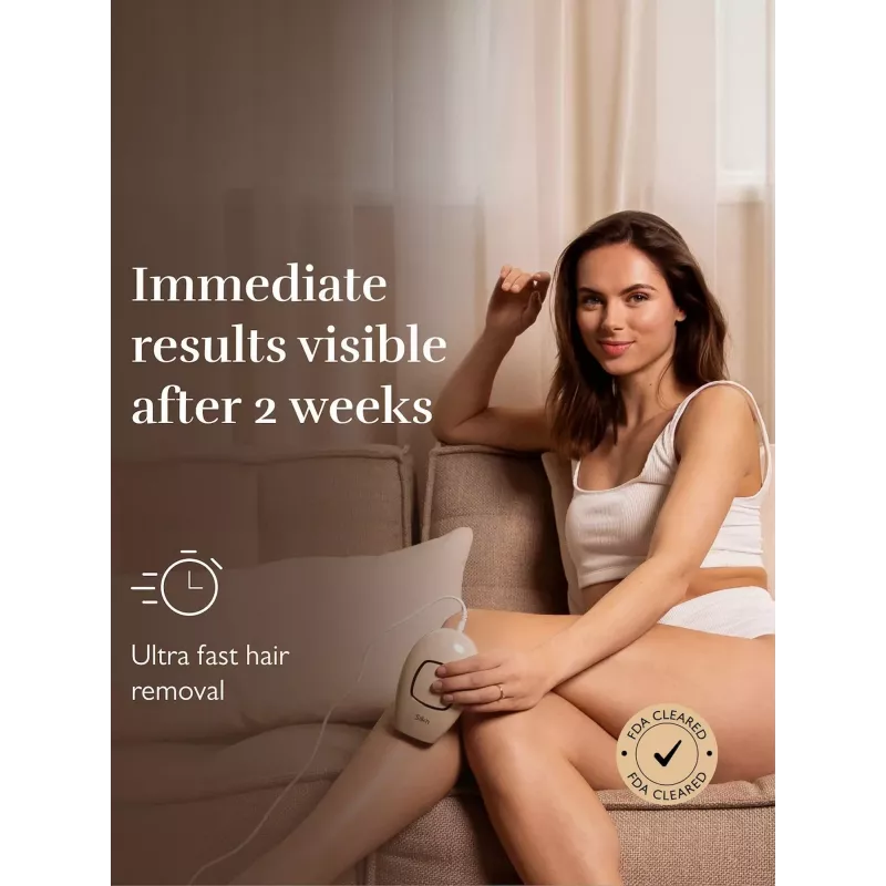 Epilatore Silk'n IPL Infinity Fast epilatore 600k lampi, sensore del tono della pelle, beige