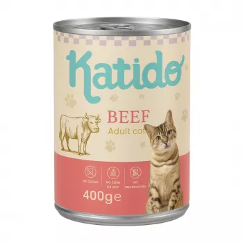 KATIDO Manzo - cibo umido per gatti - 400 g