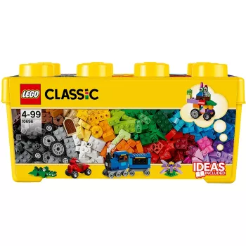 LEGO 10696 Classic Medium Creative Brick Box – pratica scatola per riporre, mattoncini colorati, set da costruzione per bambini e bambine dai 4 anni
