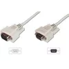 Digitus ASSMANN - Cavo prolunga seriale - DB-9 (F) a DB-9 (M) - 5 m - stampato, viti a testa zigrinata - beige (AK-610203-050-E)