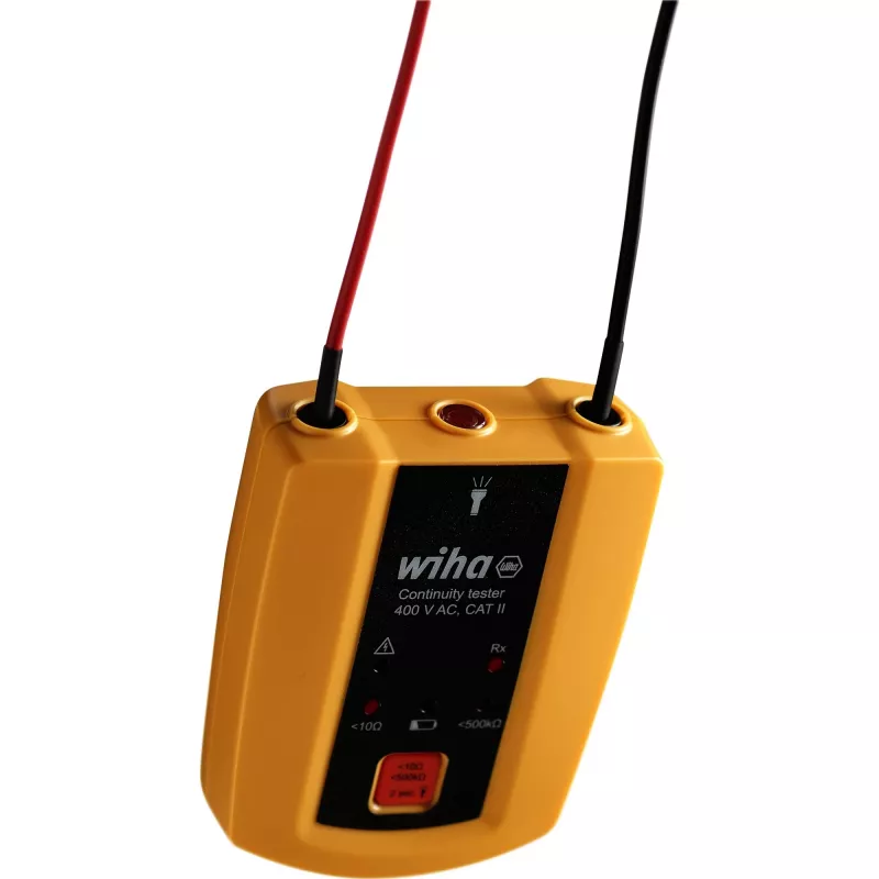 Tester di continuità 45222, fino a 400 V AC, CAT II, strumento di misura giallo/nero