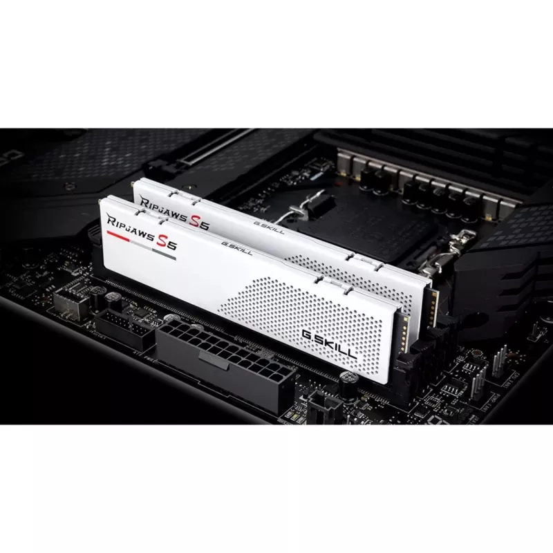 DIMM 32 GB DDR5-6000, memoria bianco, F5-6000J2836G16GX2-RS5W, Ripjaws S5, INTEL XMP