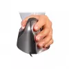 BakkerElkhuizen Evoluent 4 Sinistra, mancino, design verticale, laser, 2600 DPI, Nero, Grigio, Argento