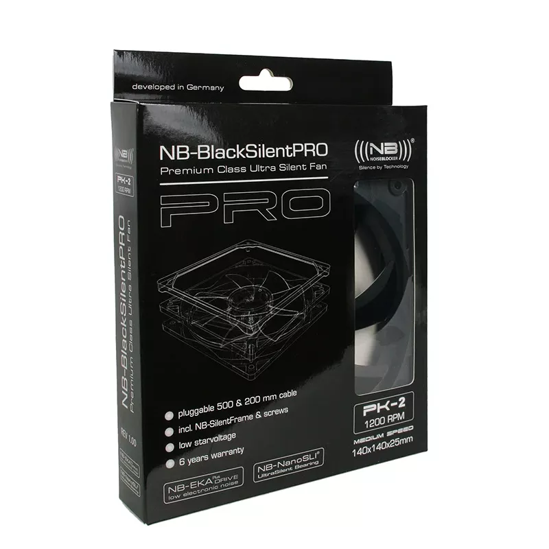 Ventola Noiseblocker BlackSilentPro PK2
