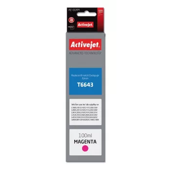 Inchiostro Activejet AE-664M (sostituto per Epson T6643; Supreme; 100 ml; magenta)