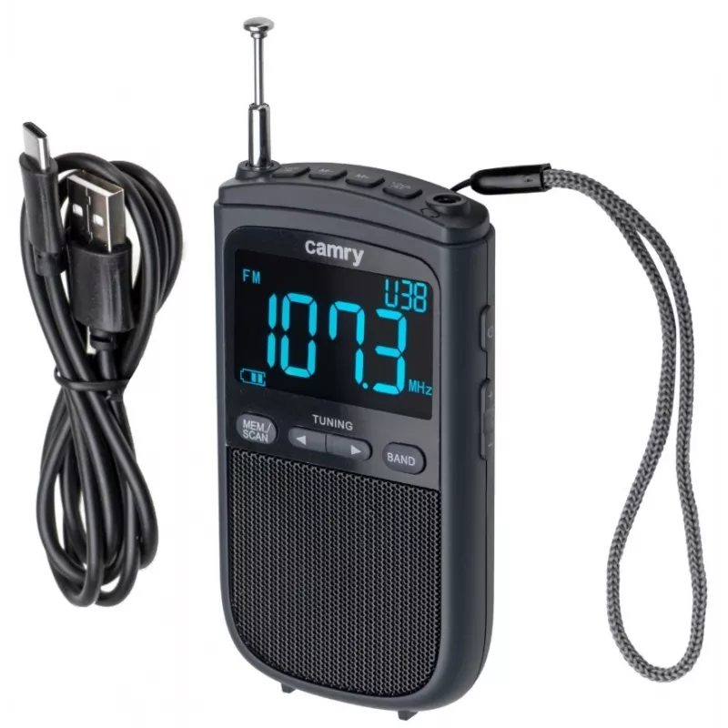 Camry | Mini radio portatile | CR 1905 | Funzione sveglia | Nero