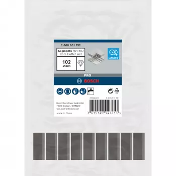 Segmenti da taglio Bosch 102 x 450 mm, foro 1 1/4